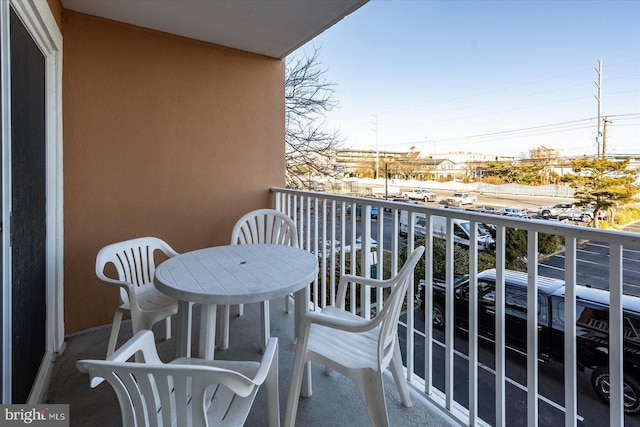 view of balcony