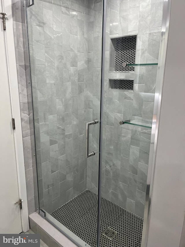 bathroom with walk in shower