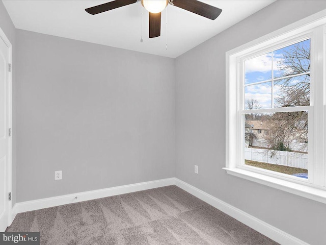 unfurnished room featuring carpet floors