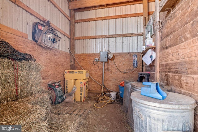 view of horse barn