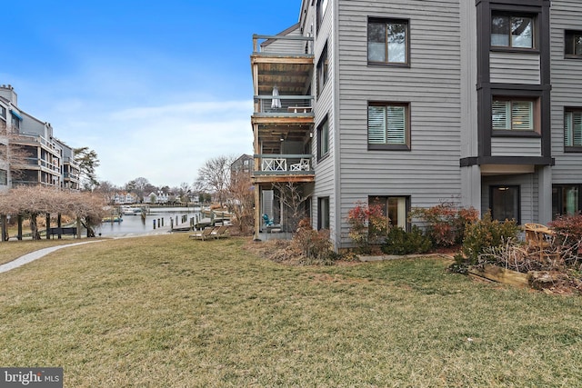 view of property featuring a water view