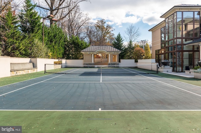 view of sport court