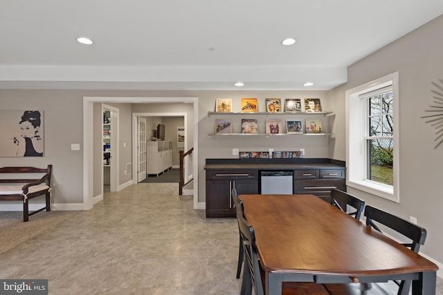 view of dining area