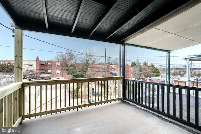 view of balcony