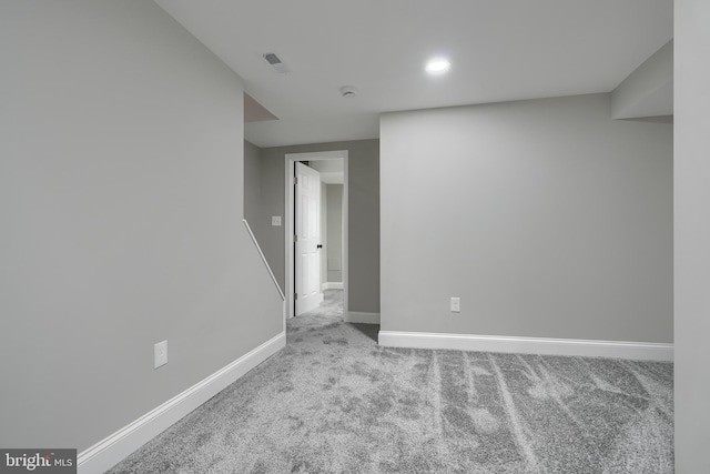 view of carpeted empty room