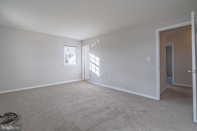 view of carpeted empty room