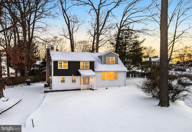 view of front of home