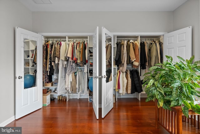 view of closet