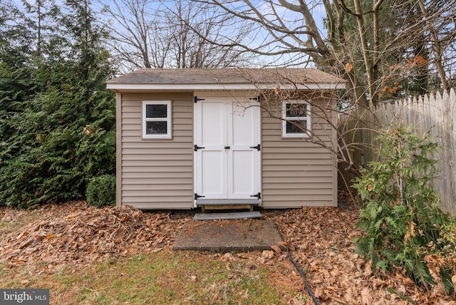 view of outbuilding