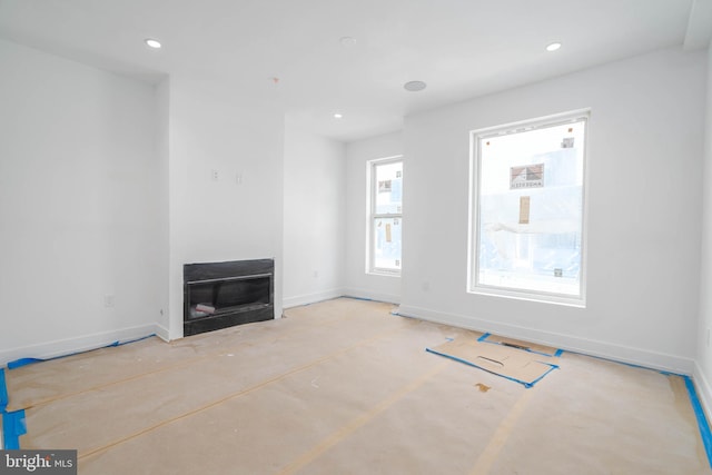 view of unfurnished living room