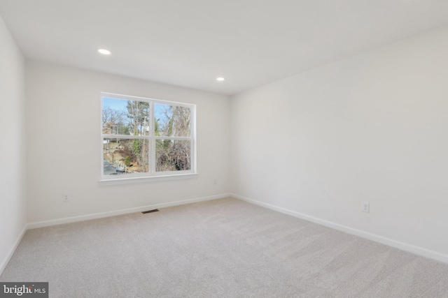 view of carpeted empty room