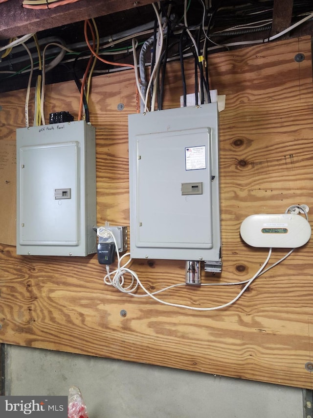 utility room with electric panel
