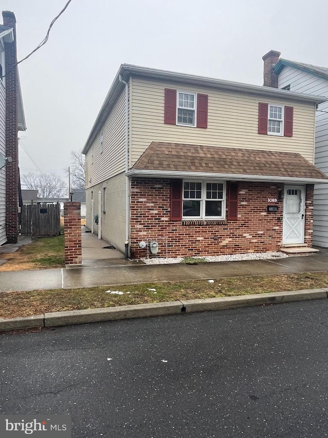 view of front of home