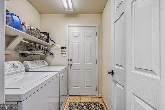 laundry room with separate washer and dryer