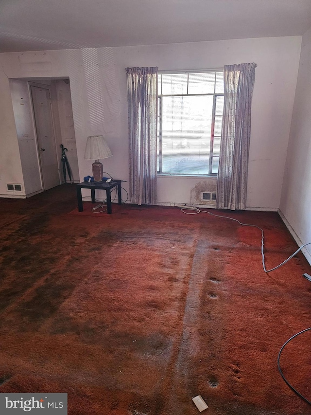 unfurnished room with carpet flooring