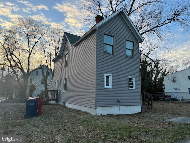 view of side of home