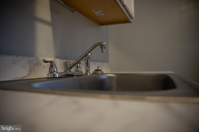 interior details with sink