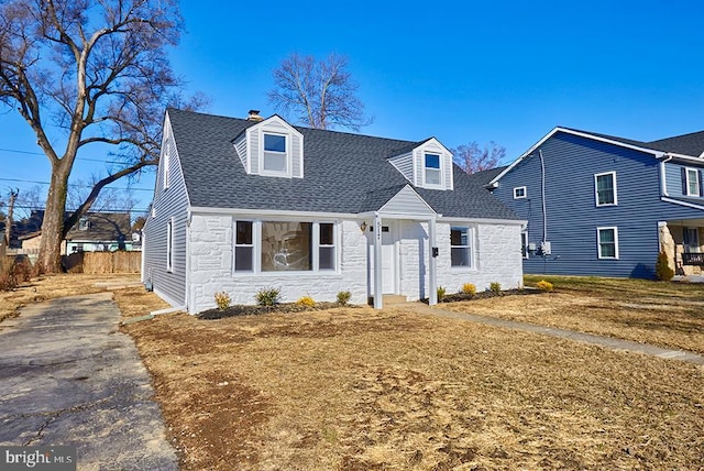 view of cape cod home