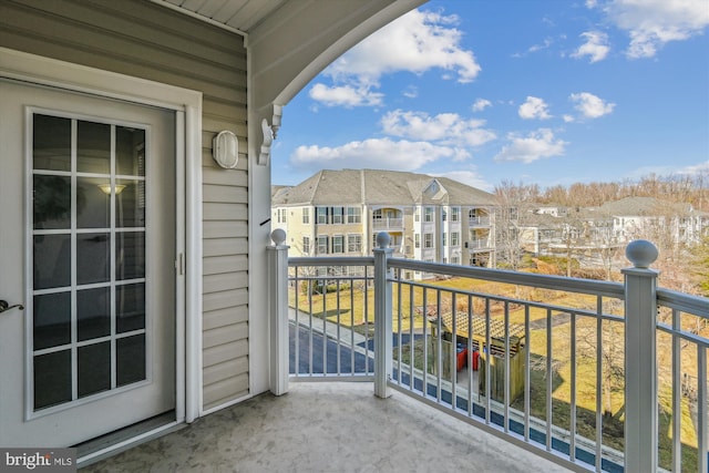 view of balcony