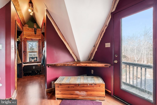 interior details featuring hardwood / wood-style flooring