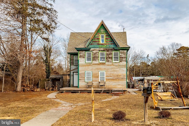 view of rear view of property