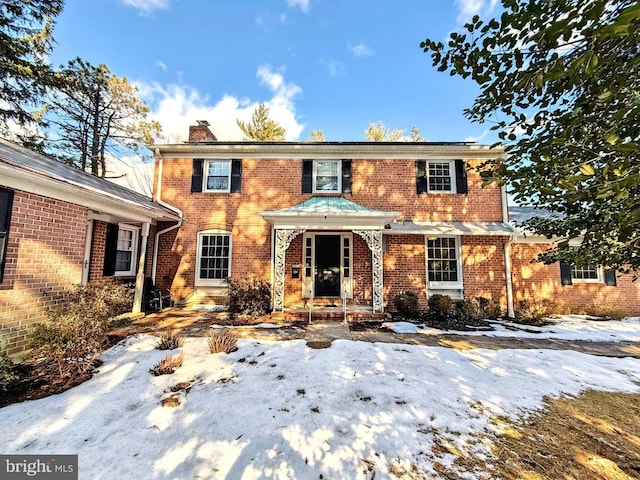 view of colonial home