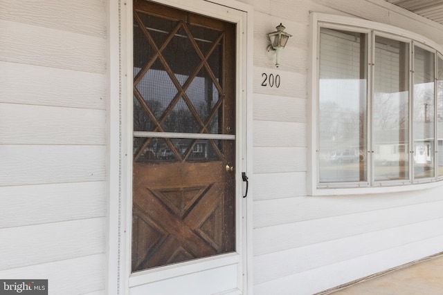 view of entrance to property