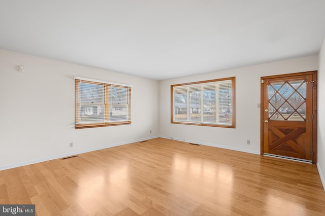 interior space featuring light hardwood / wood-style floors