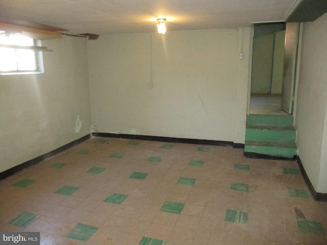 view of basement