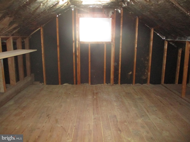 view of attic