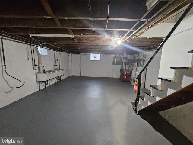 view of basement