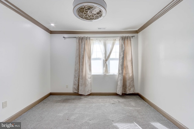 127 Cherrydell, Catonsville, MD 21228 - unfurnished room featuring baseboards, ornamental molding, and light colored carpet