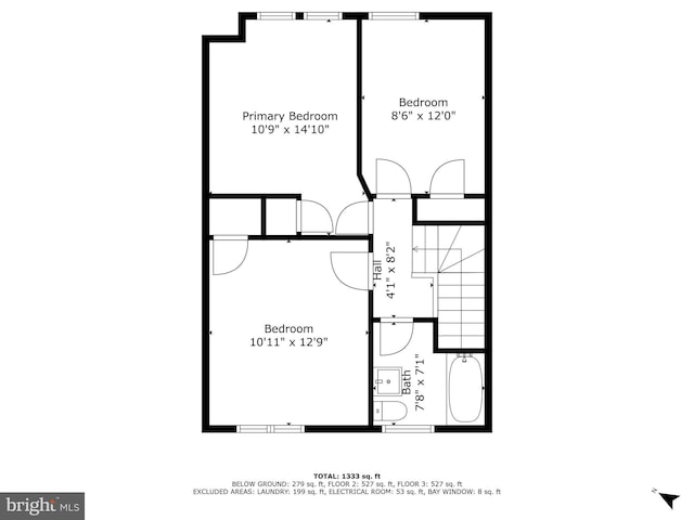 127 Cherrydell, Catonsville, MD 21228 - plan