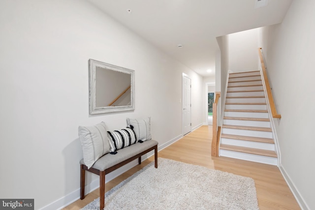 interior space featuring wood-type flooring