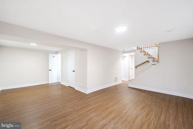 interior space featuring hardwood / wood-style floors