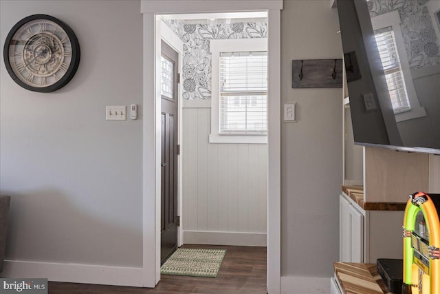 interior space featuring hardwood / wood-style flooring