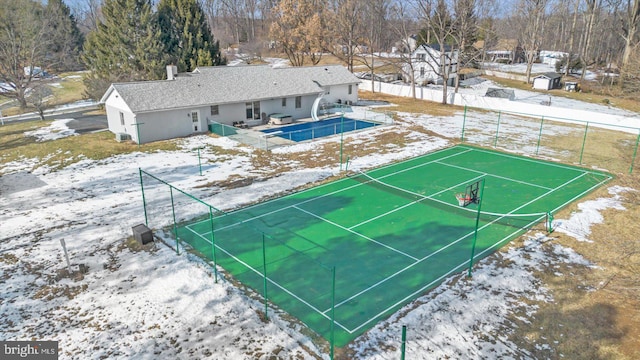 view of tennis court