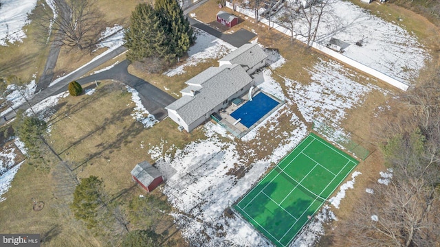 birds eye view of property