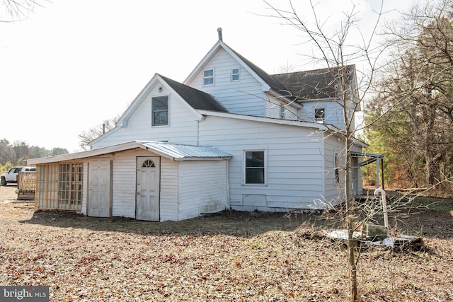 view of back of property