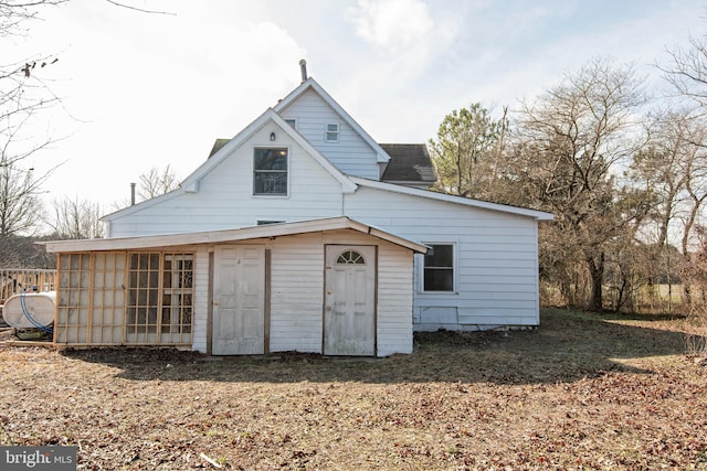 view of back of property