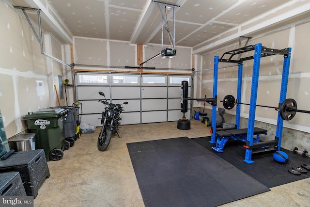 view of workout room