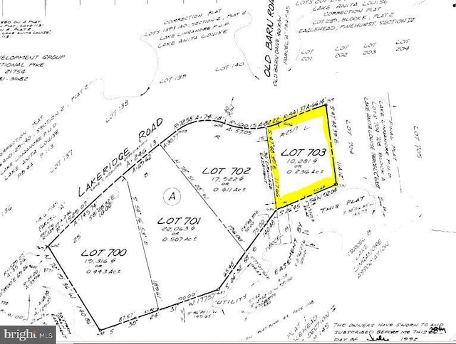 6764 Lakeridge W, New Market MD, 21774 land for sale