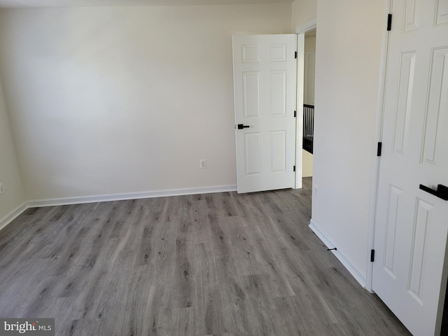 interior space with light hardwood / wood-style flooring