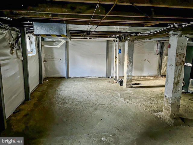 view of basement