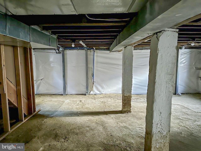 view of basement