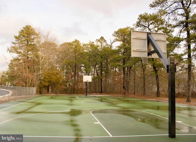 view of sport court