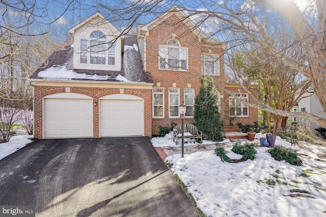 view of property featuring a garage