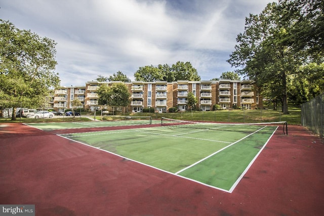 view of tennis court