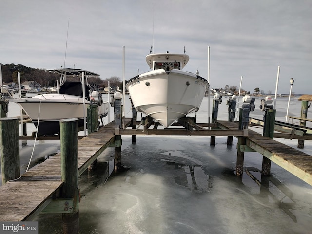 view of dock