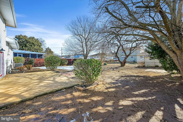 view of yard with a patio